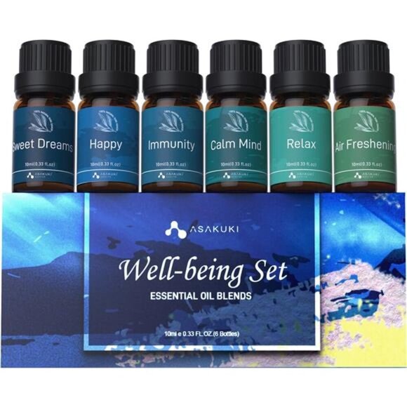Essential Oil Blends, Essential Oils Set for Diffusers for Home, Well-Being - Picture 1 of 7